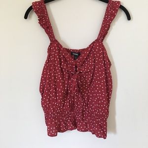 NWT Polka Dot Crop Top